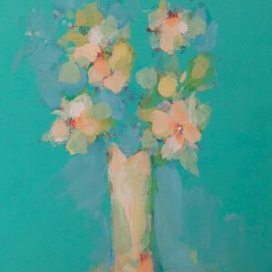 Flores on blue