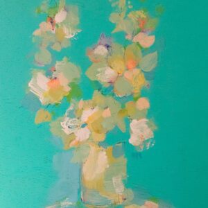 Flores on blue II